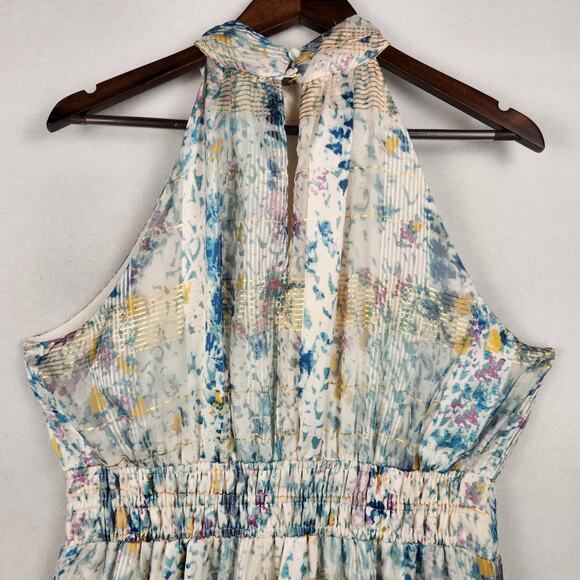 Anthropologie Somerset Collection Halter Edition Midi Dress Women’s SZ LG - Picture 9 of 16